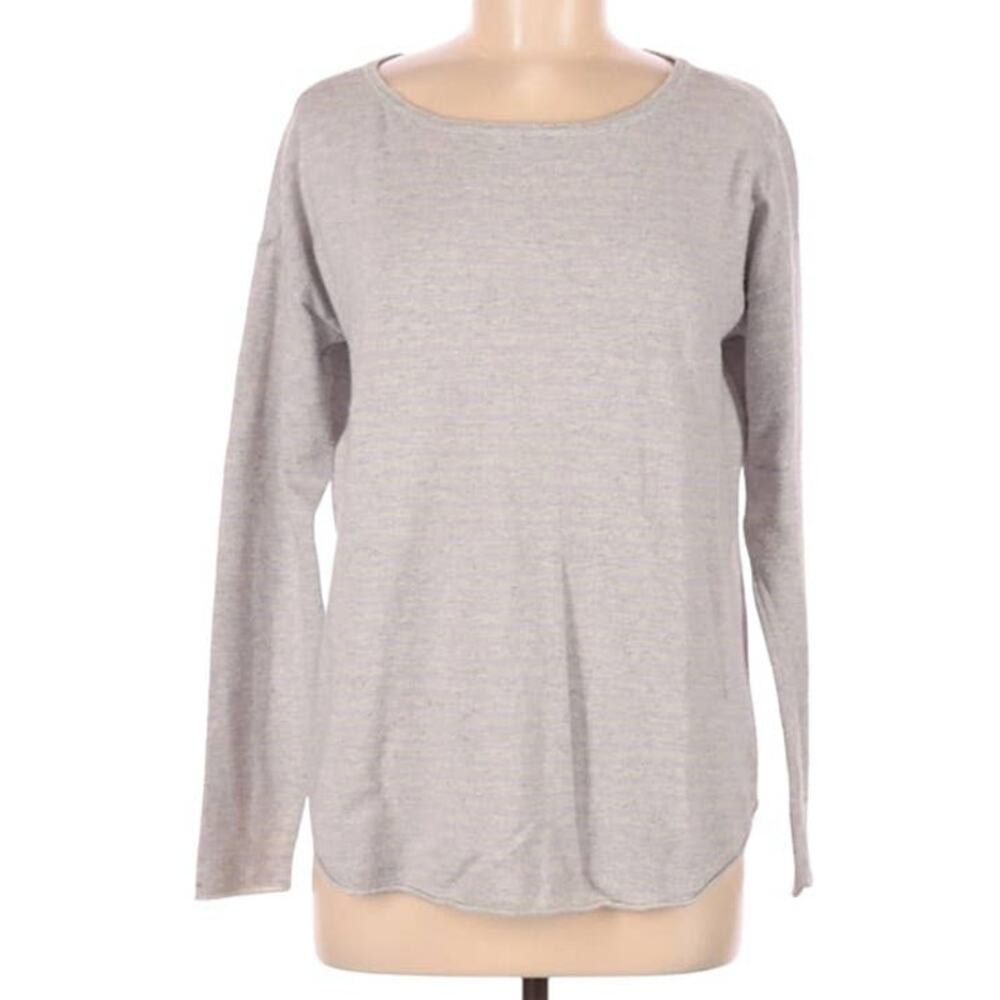 Michael Stars Sweater Cashmere Modal Wool Blend Grey Long Sleeve Knit Women XS/S